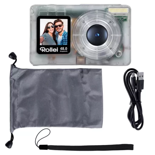 Rollei Compactline Pocket Transparent digitális fényképezőgép, zöld (R12100)