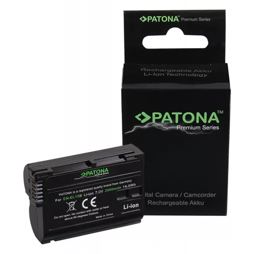 PATONA Premium Battery for Nikon EN-EL 15 EN-EL15B V1 (D7000 D800 D600 Z6 Z7) - 1224