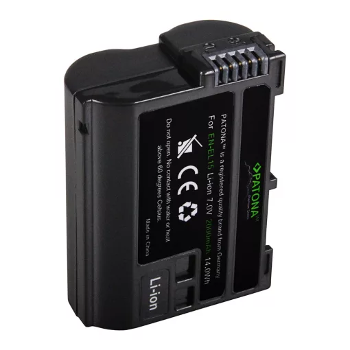 PATONA Premium Battery for Nikon EN-EL 15 EN-EL15B V1 (D7000 D800 D600 Z6 Z7) - 1224