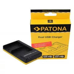   PATONA Dual Charger for Canon LP-E6 Battery (EOS R EOS 5D Mark II EOS 7D) - 1968