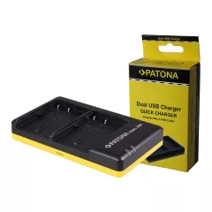   PATONA Dual Charger for Canon BP-508 BP-512 Battery - Micro USB - 1943