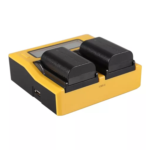PATONA Dual LCD USB Charger - Canon LPE6 LP-E6 (7583)