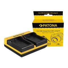   PATONA Dual Charger for Nikon EN-EL9 D40 D40x D5000 D60 with Micro-USB cable - 191540