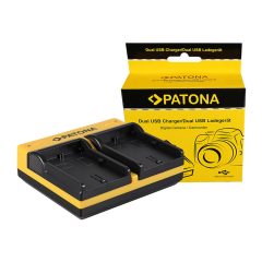 PATONA Dual USB Akkutöltő - Canon LPE6 LP-E6 (191583)