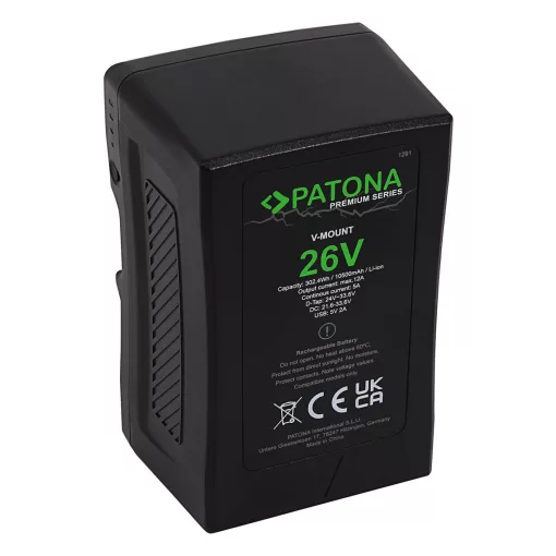 PATONA Premium Battery V-Mount 225Wh f. Sony BP230W DSR 250P 600P 650P 652P