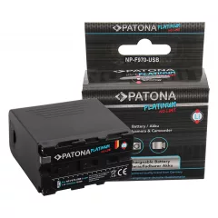   PATONA Platinum NP-F970 Battery and power bank 10500mAh - 1304 (Sony NP-F970 F960 F950 Powerbank 5V/2A USB, Micro)