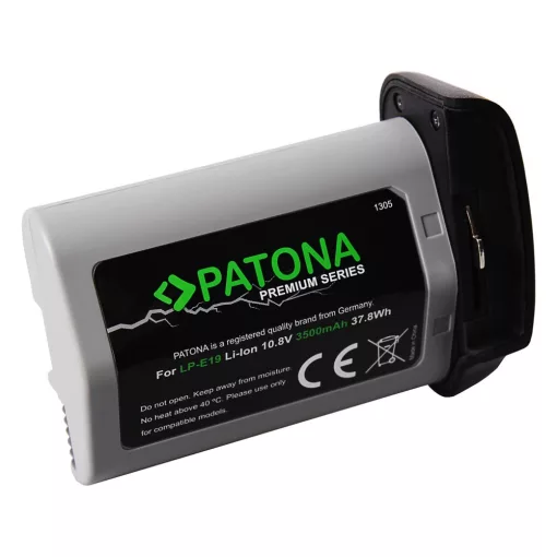 PATONA Premium Battery - Canon LP-E19 EOS-1Ds Mark III EOS-1D Mark III EOS-1D Mark IV EOS-1D X LG-cells (1305)
