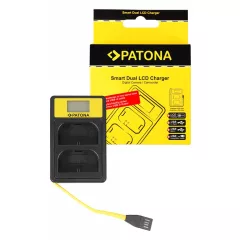   PATONA Smart Dual LCD USB Charger - Canon LP-E6 EOS 5D 60D 60Da 6D 7D EOS70D EOS-70D LP-E6 Mark II (141583)