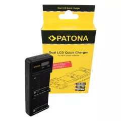   PATONA Dual LCD USB NP-F Charger - 1886 (Sony F550 F750 F970 FM50 FM500H)