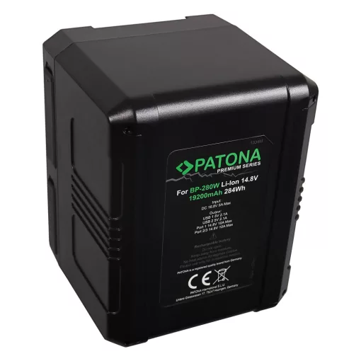PATONA Premium Battery V-Mount 190Wh for Sony BP190WS DSR 250P 600P 650P 652P