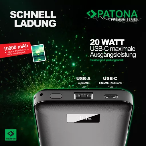 PATONA Premium Powerbank Stark 3.0 PD20W 10.000mAh (9998)