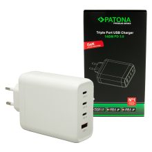 PATONA Premium PD140W 3xUSB-C 1xUSB-A Adapter fehér PD3.0 QC3.0 (2648)