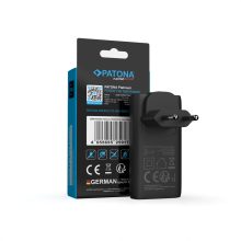 PATONA Premium GaN PD65W Lapos Adapter 2xUSB-C PD3.0 QC3.0 (2596) - Fekete