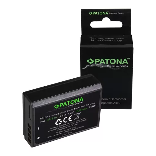 PATONA Premium Battery - Canon LP-E10 LPE10 EOS1100D EOS 1100D 1200D (1213)