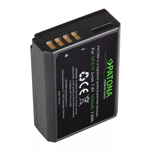 PATONA Premium Battery - Canon LP-E10 LPE10 EOS1100D EOS 1100D 1200D (1213)