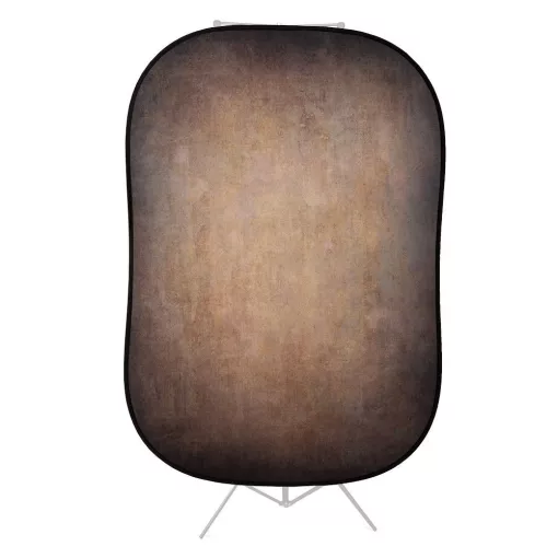 Lastolite Vintage Collapsible Background 1.5 x 2.1m Walnut/Pewter (LL LB5721)