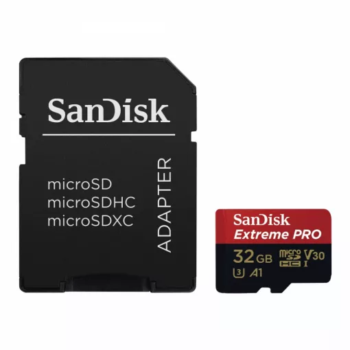 SANDISK MICROSD EXTREME PRO Card 32GB, 100MB/s CL10 UHS-I, V30, A1 (173427)