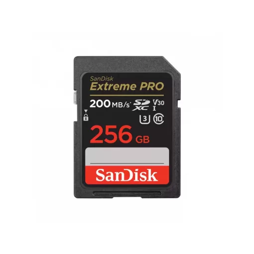 SanDisk Extreme PRO SDXC™ memory card 256GB ( 200MB/s  / 140MB/s ) UHS-I, Class 10, U3, V30