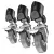 Jinbei Caster Kit - 22mm (M11-036A)