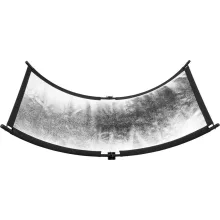 Mikrosat RE221 2in1 Curved Reflector 167x61cm (Silver/Black)