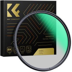  K&F Concept NANO-X series, B270, HD, CPL szűrő, vízlepergető, karcálló, 62mm (KF-01-995V1)
