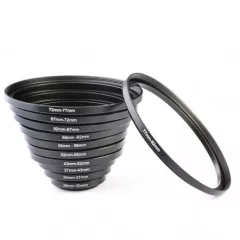   K&F CONCEPT 11 az 1-ben menetátalakítő gyűrű szett (Step-Up) 26-82mm (KF-0800)