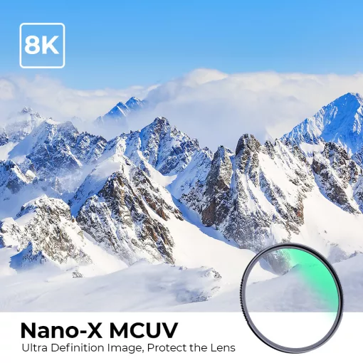 K&F Concept NANO-X series, B270, HD, MCUV szűrő, vízlepergető, karcálló, 72mm (KF-01-987)