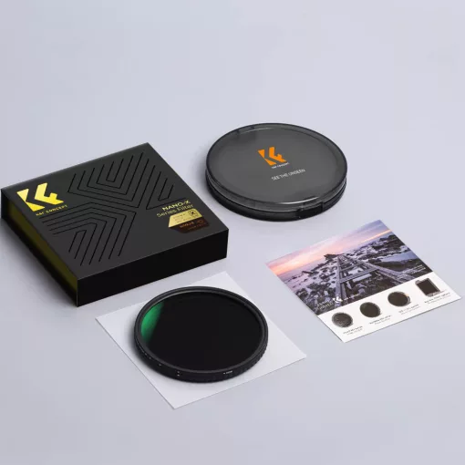 K&F Concept NANO-X, VARIO ND 2-32 szűrő, W/O Black cross, vízlep., karcálló, +3db törlőkendő, 77mm (KF-01-1804V1)