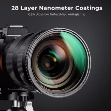 K&F Concept NANO-X, VARIO ND 2-32 szűrő, W/O Black cross, vízlep., karcálló, +3db törlőkendő, 77mm (KF-01-1804V1)