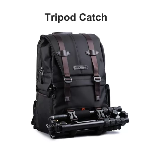 K&F Concept Beta Backpack 20 literes, fotós hátizsák, fekete barna színben (KF-13-092)