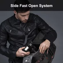 K&F Concept Beta Backpack 20 literes, fotós hátizsák, fekete barna színben (KF-13-092)