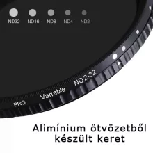 K&F Concept NANO-X Varion ND 2-32, 49mm + 3db törlőkendő (KF-01-1166V1)