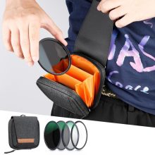 K&F Concept mágneses adapter + MCUV + CPL  + ND1000 szűrő, vízlepergető, karcálló, + tok, 62mm (KF-1623)