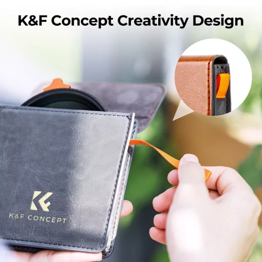 K&F Concept NANO-X Slim, HD, VARIO ND 2-400 változtatható szürkeszűrő, vízlepergető, karcálló, 77mm (KF-01-1465)