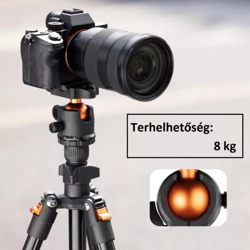 K&F Concept K234A0+BH-28L állvány, fekete-narancssárga (KF-09-101V1)
