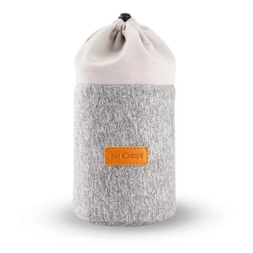 K&F Concept obketív védő tok 10x13-18cm, neoprén, szürke narancs (KF-13-121)