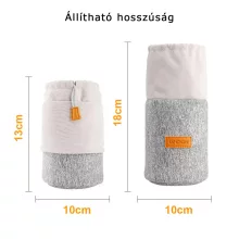 K&F Concept obketív védő tok 10x13-18cm, neoprén, szürke narancs (KF-13-121)