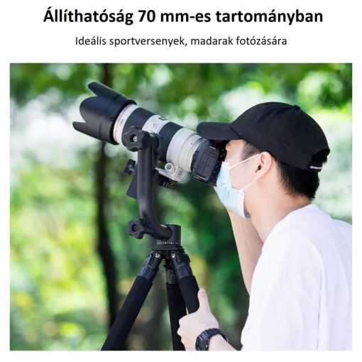 K&F Concept gimbal állványfej, arca swiss, magnézium-alumínium (KF-31-033)