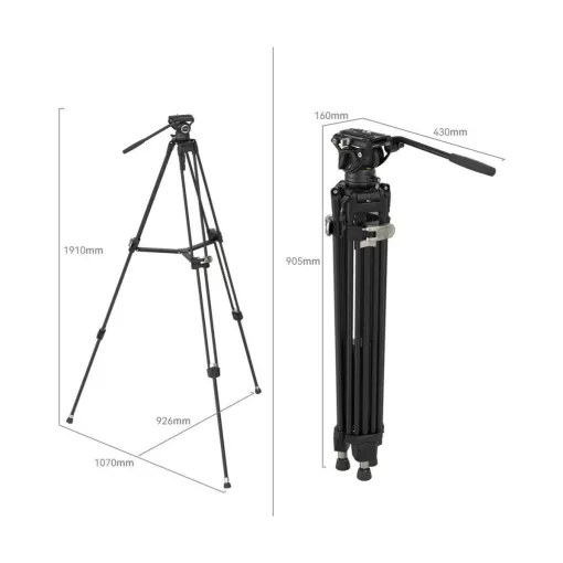 Smallrig 4163 FreeBlazer Heavy Duty Aluminum Alloy Tripod Kit AD 80 