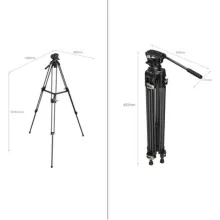 Smallrig 3751B Heavy Duty Fluid Head Statief AD 01