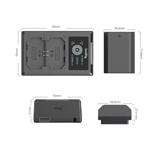SmallRig 3824 NP-FZ100 Camera Battery and Charger Kit