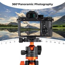 K&F Concept BH-32L állvány gömbfej, 32mm, 12kg teherbírás, vízmérték, arca swiss, 3/8"-1/4" (KF-31-042V1)