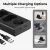   K&F Concept hordozható dupla USB-C akkumulátor NP-W235 töltő + 2db NP-W235 akkumulátor 2200mAh (KF-28-0018)