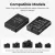   K&F Concept hordozható dupla USB-C akkumulátor MH-24 töltő + 2db EN-EL14 akkumulátor 1050mAh (KF-28-0020)