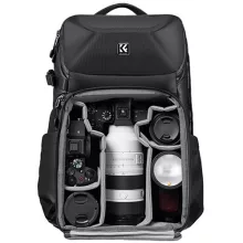 K&F Concept Alpha Backpack 20L, fotós hátizsák, vízálló, fekete (KF-13-144)