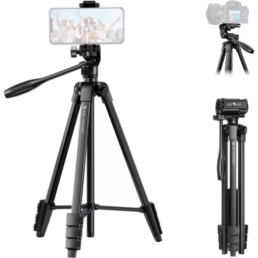 K&F Concept B174A1 állvány, telefontartó adapterrel, bluetooth kioldóval (KF-09-125)