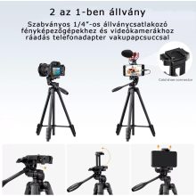 K&F Concept B174A1 állvány, telefontartó adapterrel, bluetooth kioldóval (KF-09-125)