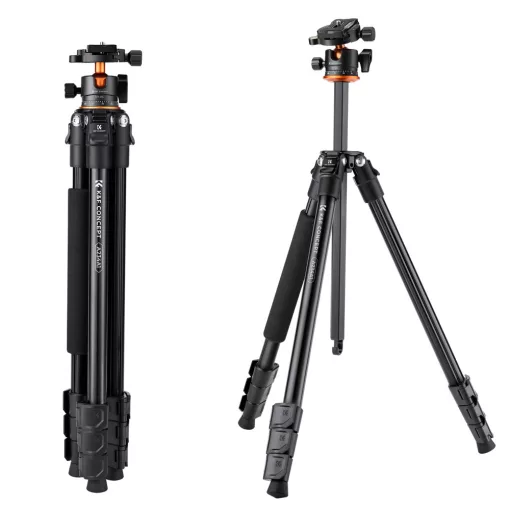 K&F Concept A234A1+BH-28L állvány, 160cm magasság, 10kg teherbírás (KF-09-099V1)