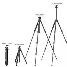 K&F Concept A234A1+BH-28L állvány, 160cm magasság, 10kg teherbírás (KF-09-099V1)