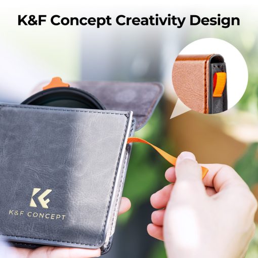 K&F Concept NANO-X Slim, HD, VARIO ND 2-400 változtatható szürkeszűrő, vízlepergető, karcálló, 37mm (KF-01-2373)